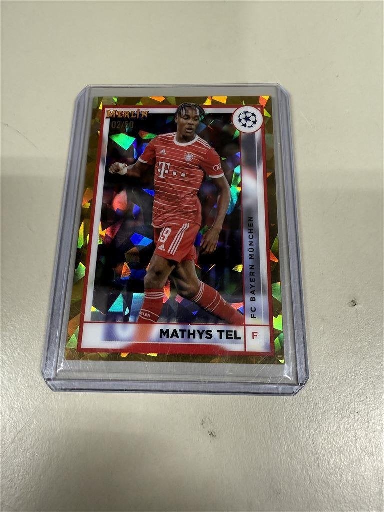 Mathys Tel 2022-23 Topps Merlin - Bayern Munchen, Ophalen of Verzenden, Nieuw, Buitenlandse clubs, Poster, Plaatje of Sticker