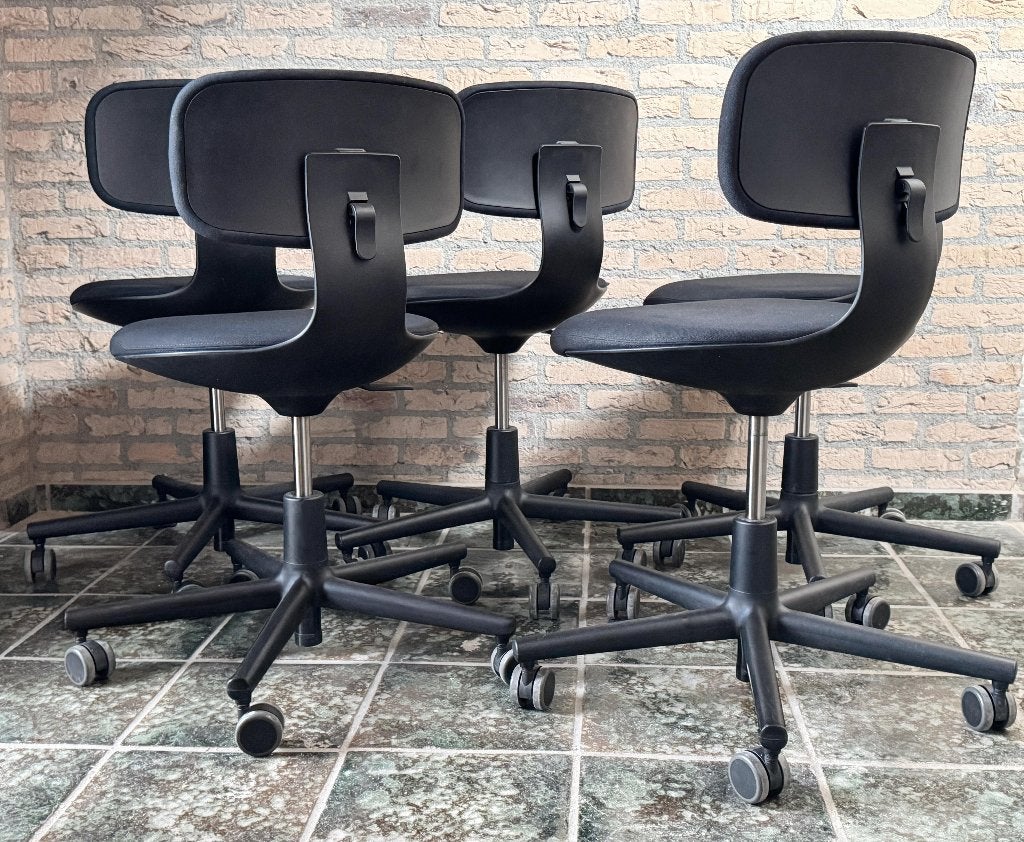 10x Vitra Rookie design bureaustoel Konstantin Grcic ZGAN, Vitra, Zwart, Ophalen of Verzenden, Zo goed als nieuw