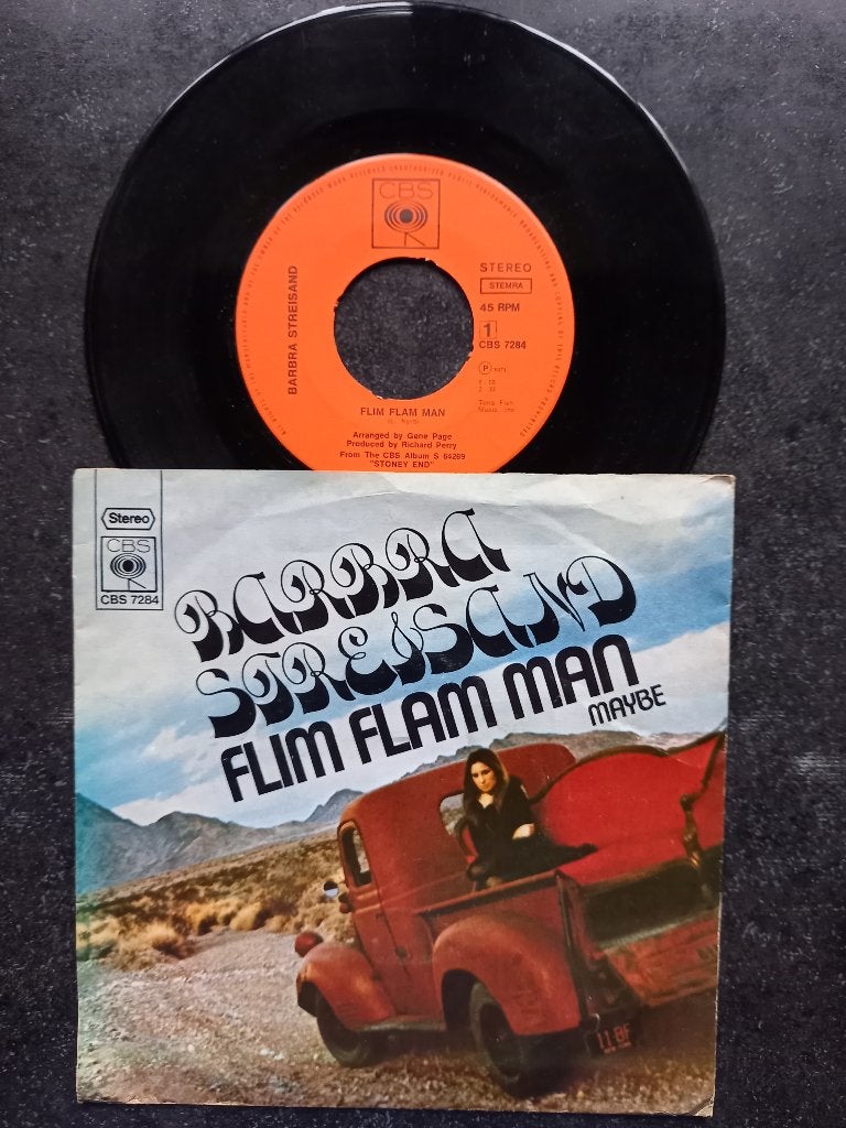 Barbra Streisand - Flim Flam Man 1971, Gebruikt, 7 inch, Ophalen of Verzenden, Overige typen