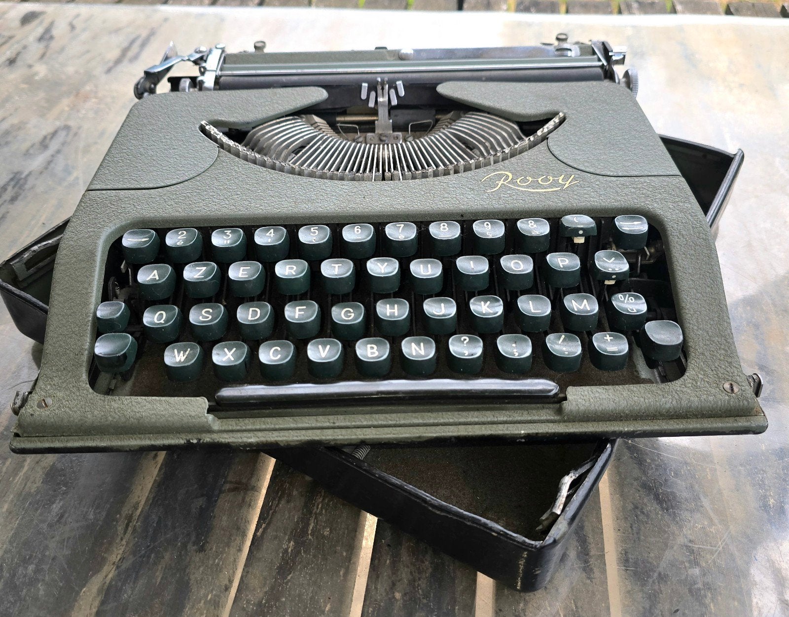 Rooy ultra portable typemachine, Ophalen of Verzenden, Gebruikt