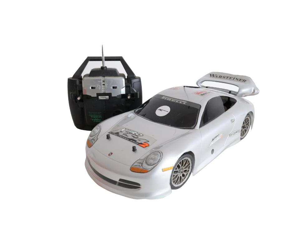 HPI RS4 2 Porsche 1/10 nitro rc auto, Hobby en Vrije tijd, Gebruikt, Ophalen of Verzenden, Schaal 1:10, Auto onroad