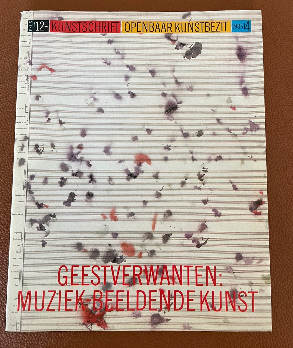 Kunstschrift 1985 nr 4 Geestverwanten muziek beeldende kunst, Boeken, Ophalen of Verzenden