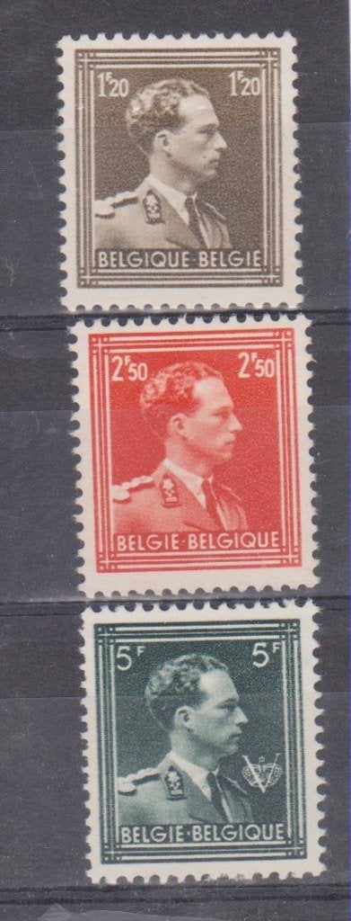 België 1956 Koning Leopold III open kraag **, Koninklijk huis, Frankeerzegel, Ophalen of Verzenden, Postfris