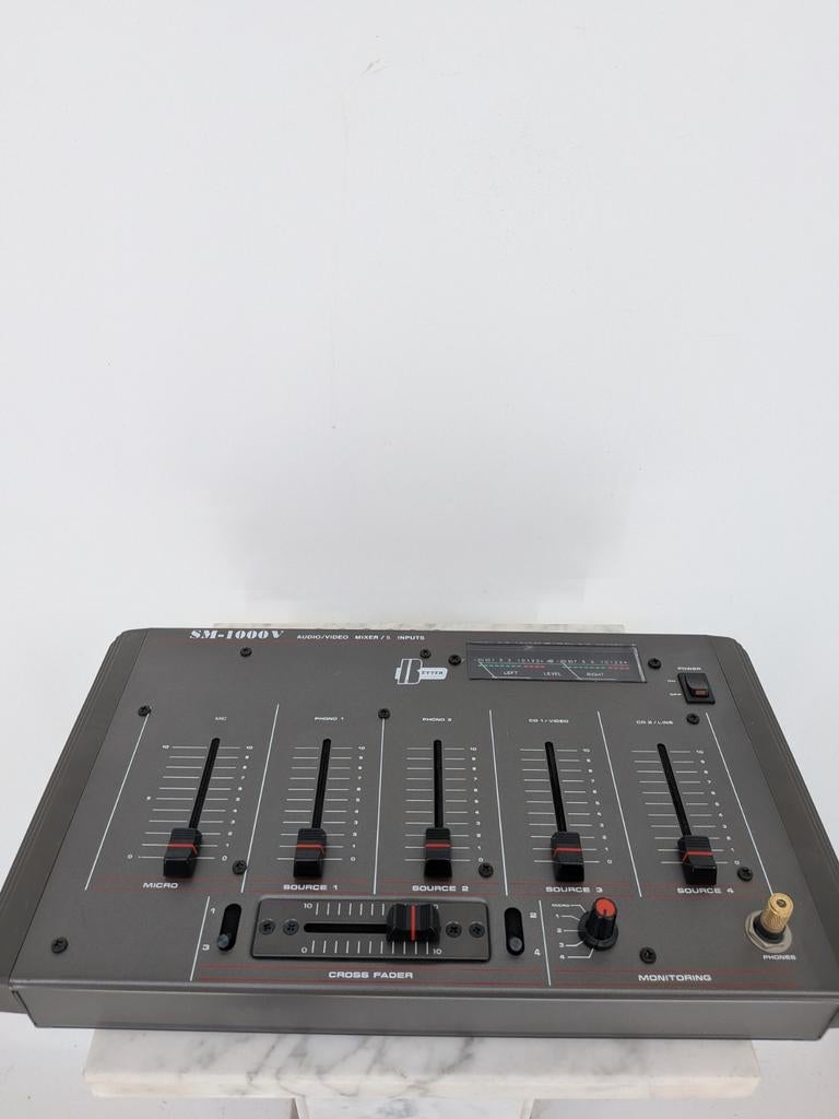 Vintage SM-1000V Audio/Video Mixer | DJ Mixer | 5 Kanaals, Gebruikt, Ophalen of Verzenden, Onbekend, Onbekend