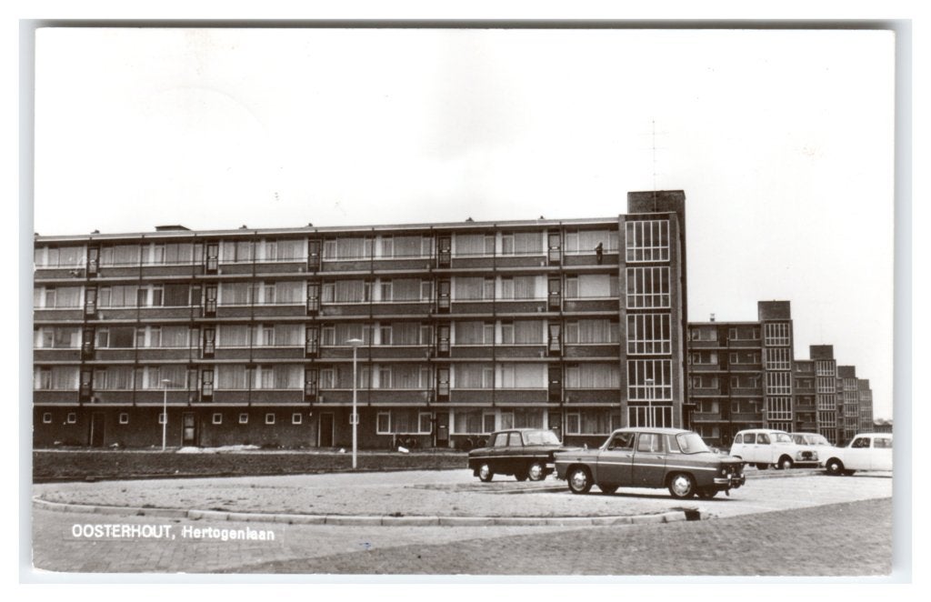 Oosterhout, Hertogenlaan, Verzamelen, Ansichtkaarten | Nederland, Verzenden, 1960 tot 1980, Gelopen, Noord-Brabant