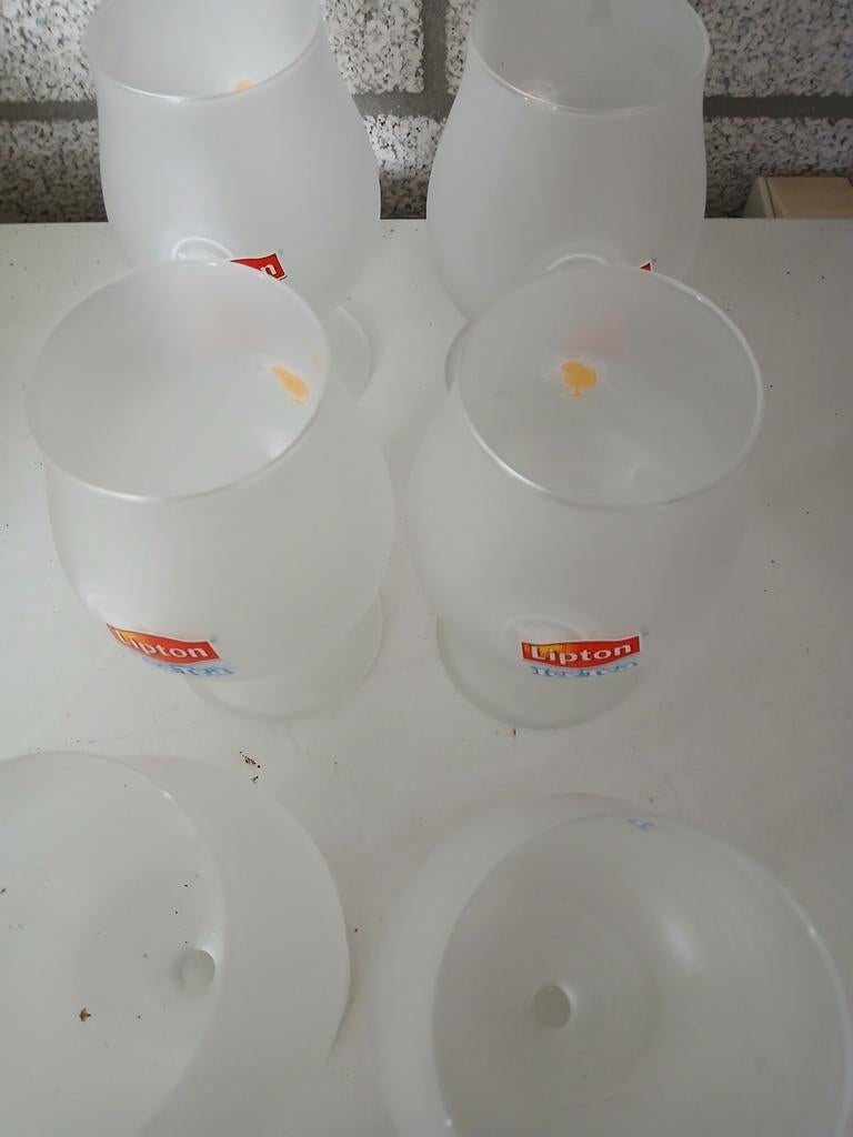Lipton ijsthee glazen, Ophalen of Verzenden, Zo goed als nieuw, Overige typen