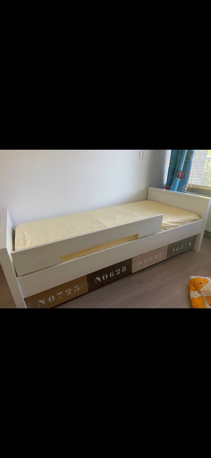 Bopita bed met lades - Eenpersoonsbed, Ophalen, Gebruikt, 90 cm, Eenpersoons