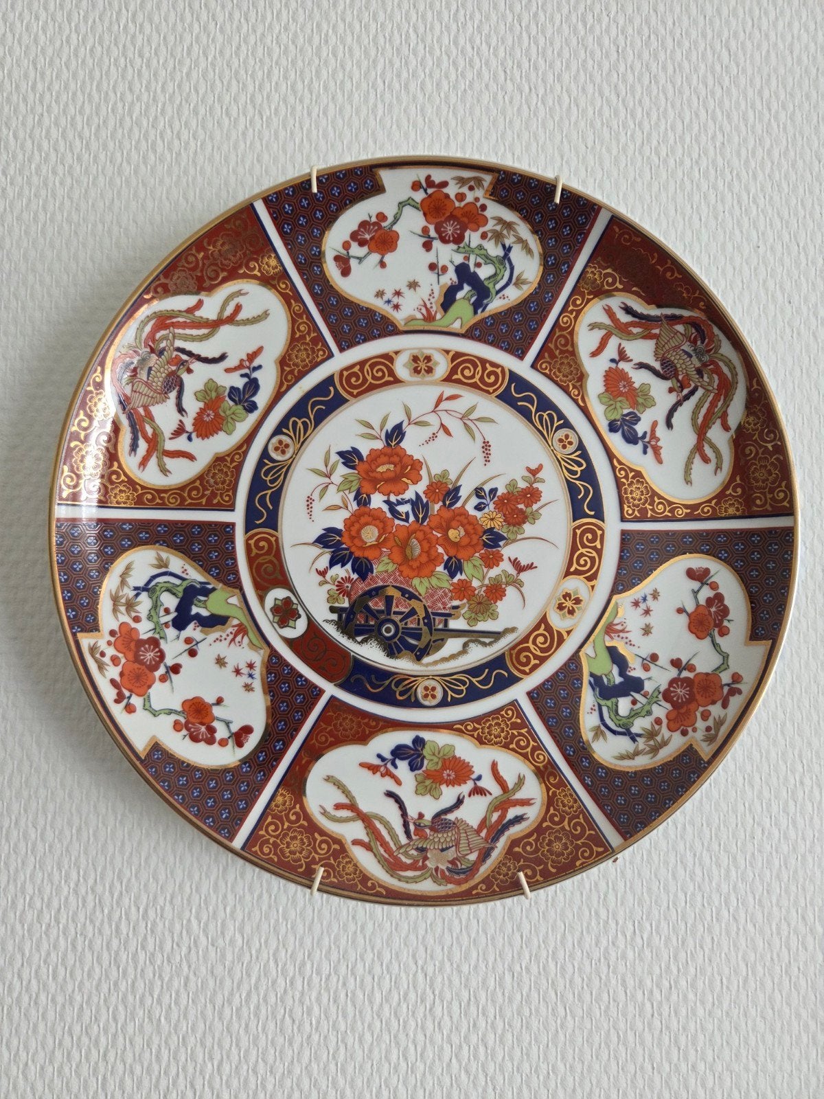 Decoratieve Japanse wandbord met bloemen en vogels, Ophalen