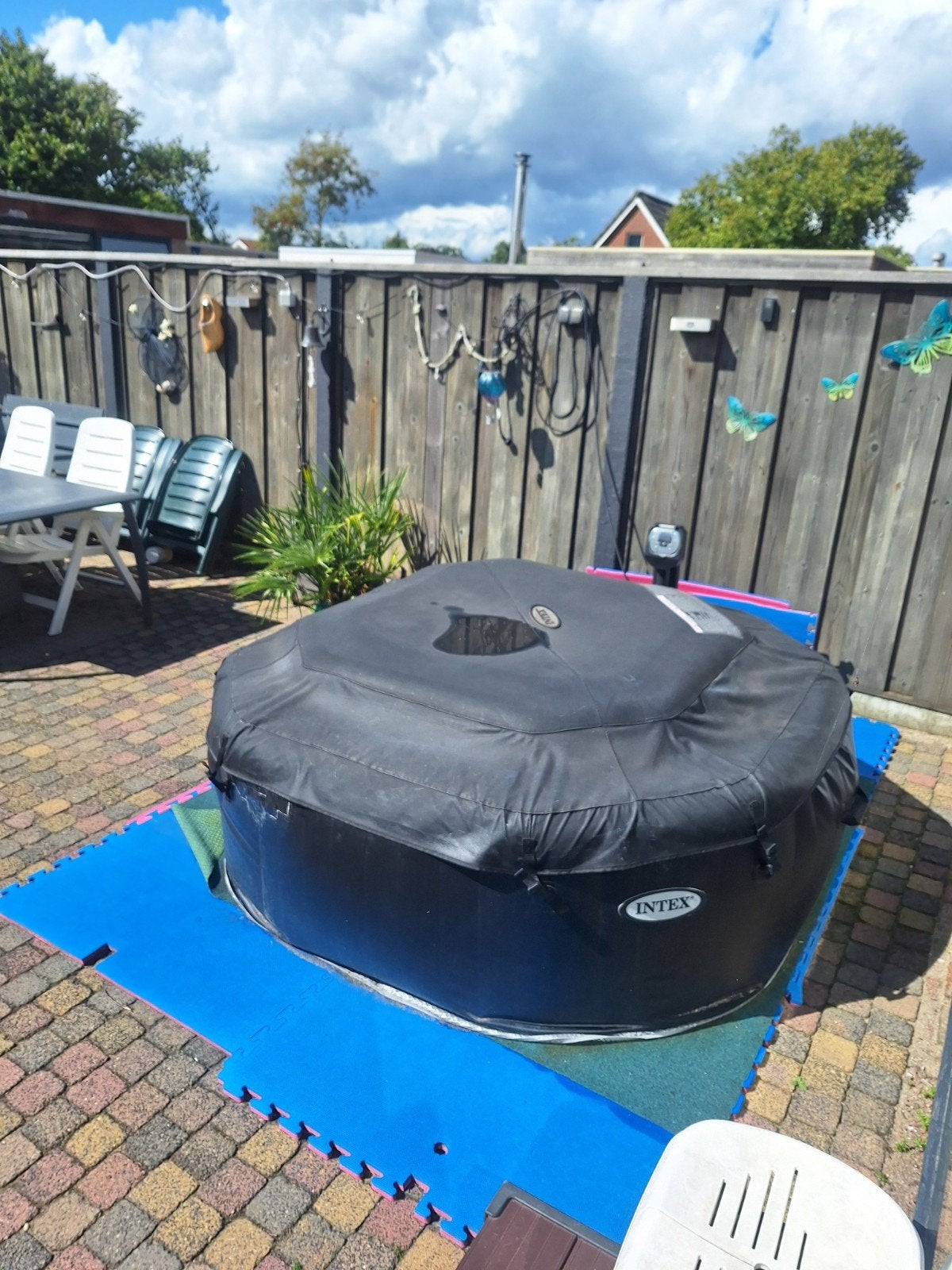 Intex pure spa  afdekzeil 8 hoekig, Ophalen, Gebruikt, Minder dan 80 cm, Overige typen