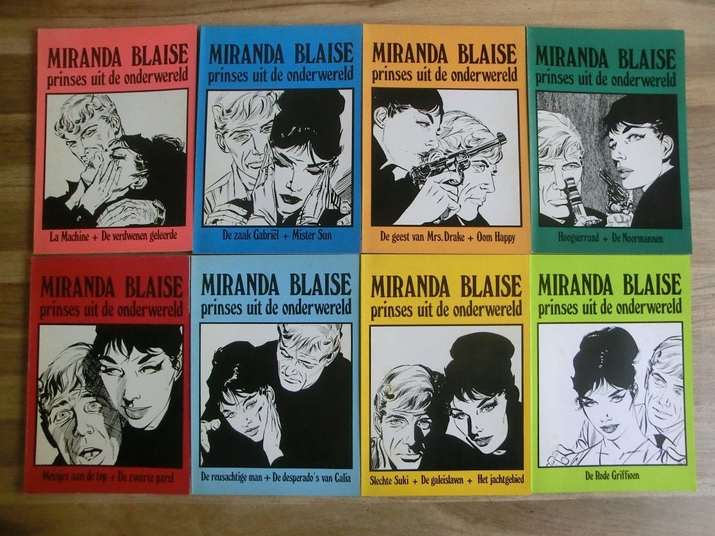 8 stripboeken uit de reeks van Miranda Blaise, Boeken, Stripboeken, Meerdere stripboeken, Ophalen of Verzenden, Gelezen