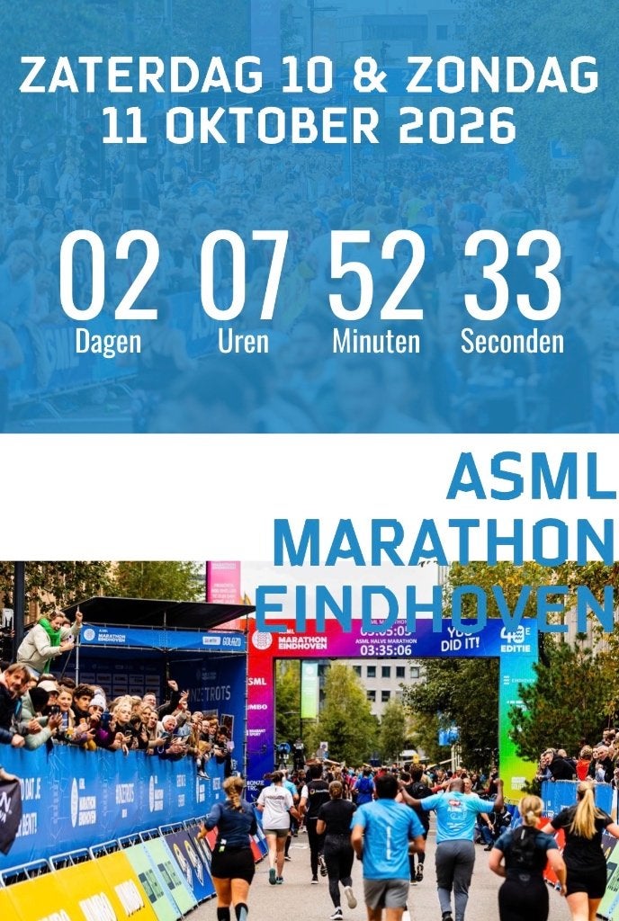 Ticket Eindhoven Marathon, Ophalen, Nieuw