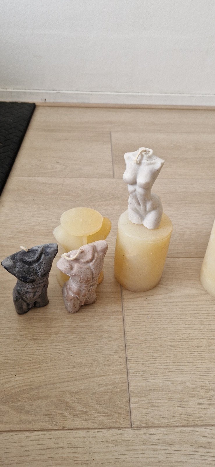Kaarsenmallen: Man, Vrouw en venus - Unieke Vormen, Gebruikt, Beige, Overige stijlen, Kunststof