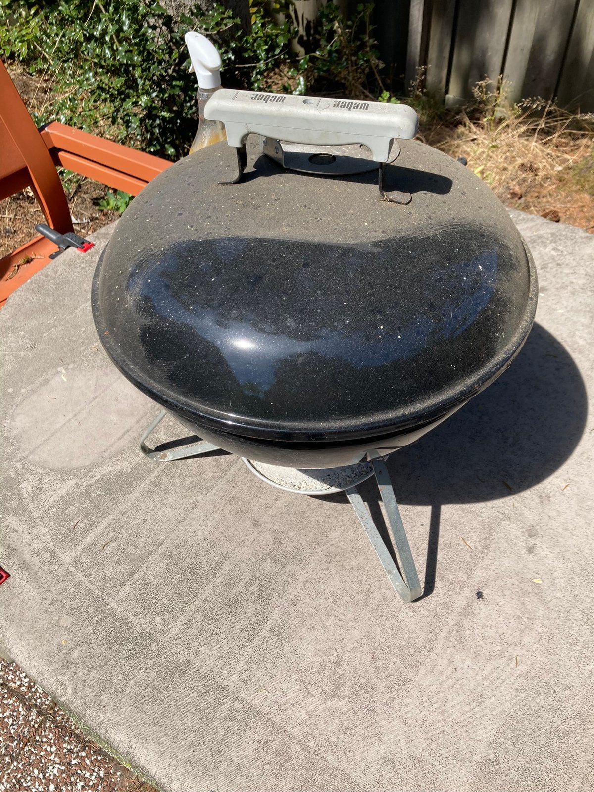 Zwarte Weber tafel bbq, Ophalen, Zo goed als nieuw