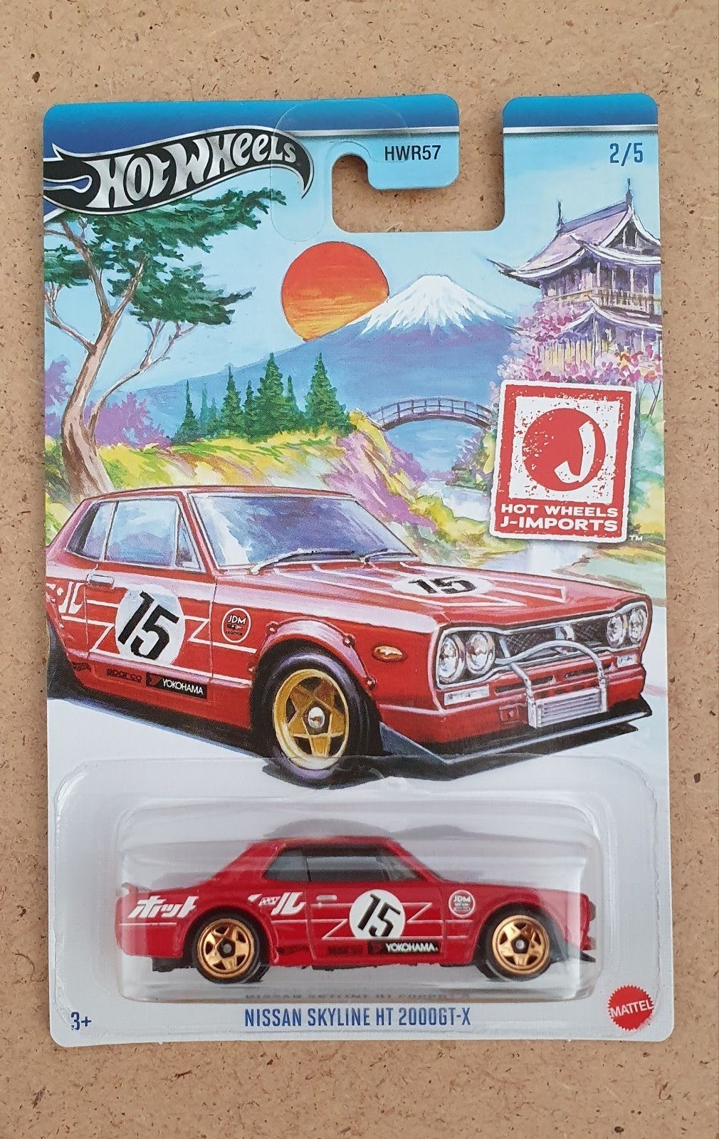 Hot Wheels Nissan Skyline HT 2000GT-X J-Imports HWR57, Ophalen of Verzenden, Nieuw, Auto