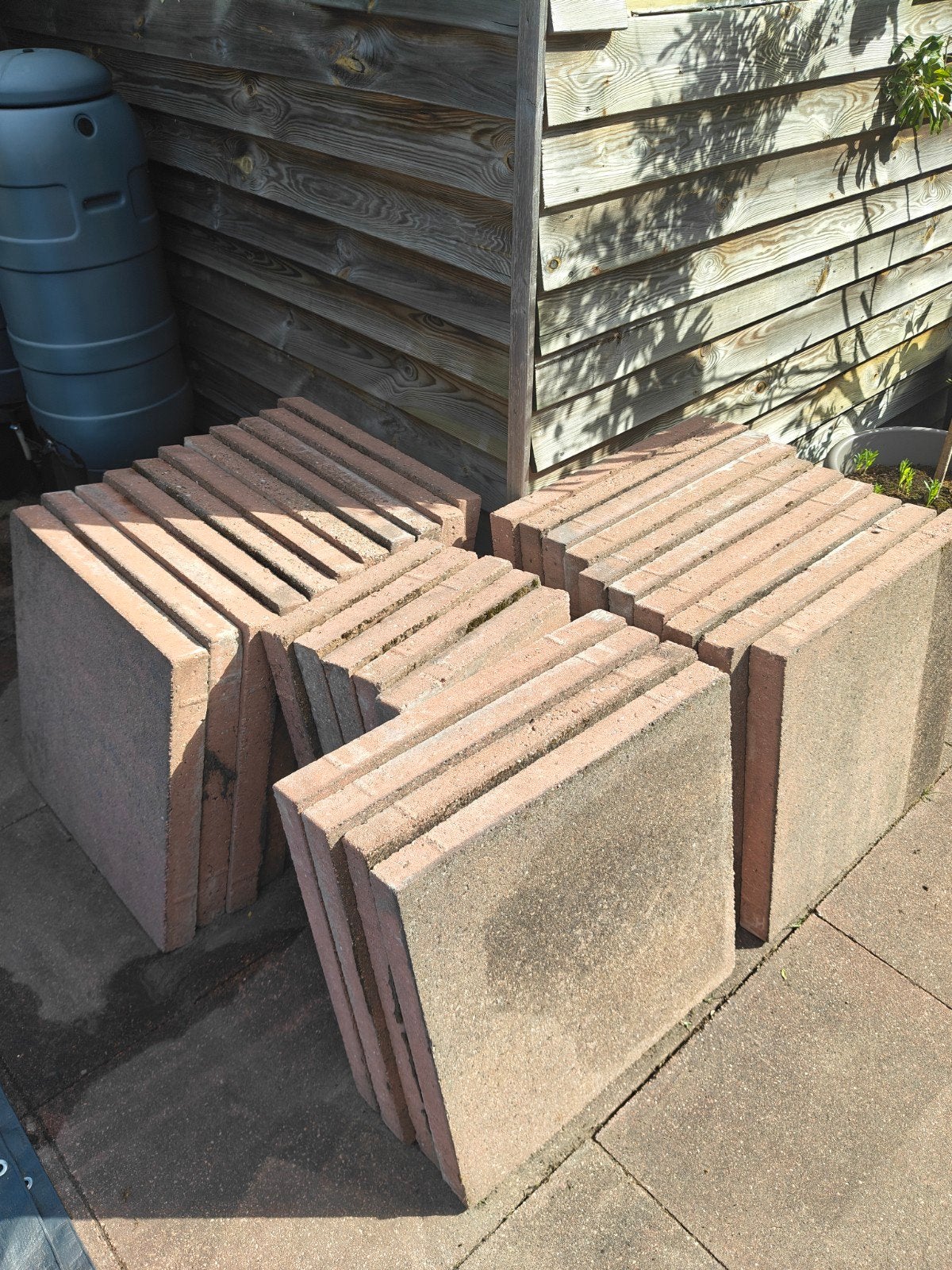 Betonnen terrastegels 60x60x6 cm, Ophalen, Gebruikt, 10 m² of meer, Beton