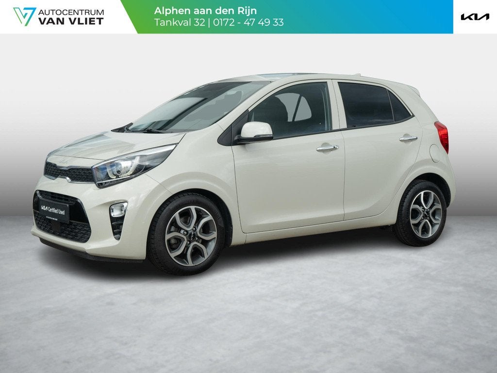 Kia Picanto 1.0 DPi DynamicPlusLine | Navi | Clima | Achteru, Auto's, Voorwielaandrijving, 12 maanden, Stof, Gebruikt
