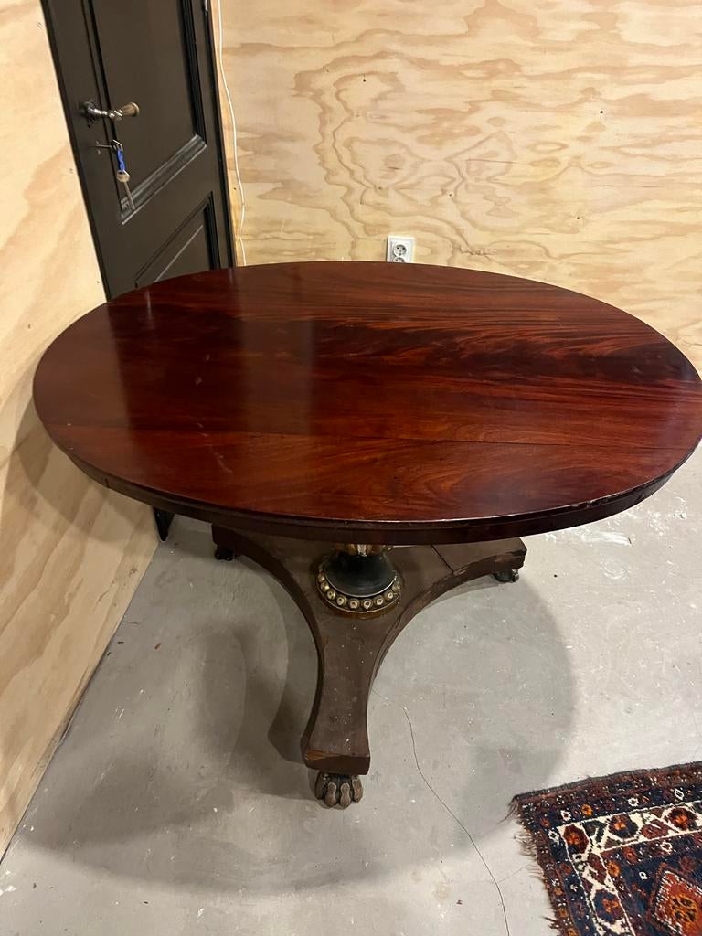 Empire Tafel Ovaal Blad - Opknapper, Antiek en Kunst, Ophalen