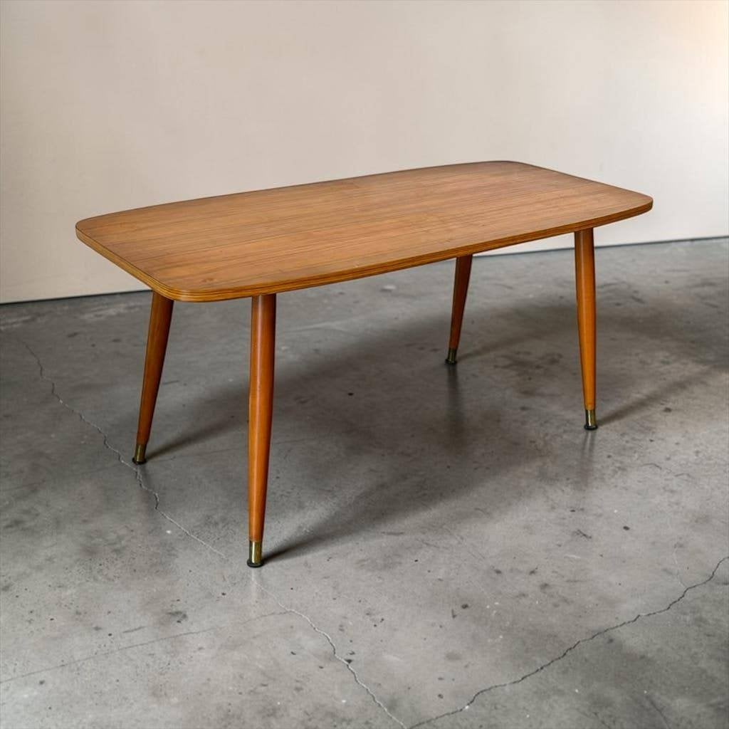 Vintage houten coffee table / salontafel fifties, Ophalen