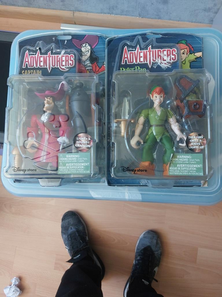 Peter pan  setje oud al Disney, Verzamelen, Disney, Ophalen of Verzenden, Peter Pan of Pinokkio, Beeldje of Figuurtje