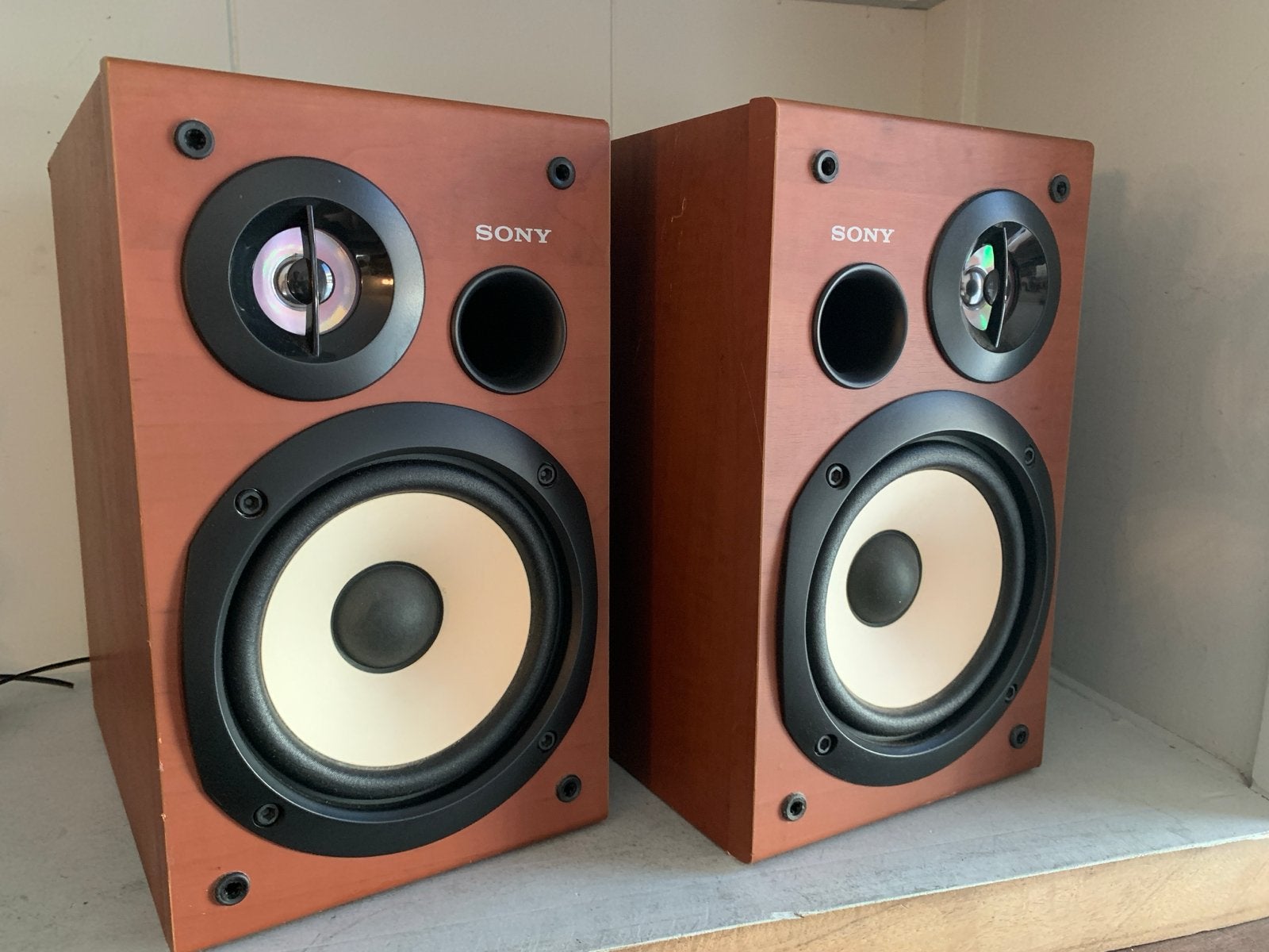 Sony SS-CSPZ70 Bookshelf Speakers - Houten Afwerking, Gebruikt, Ophalen of Verzenden, Sony, Minder dan 60 watt