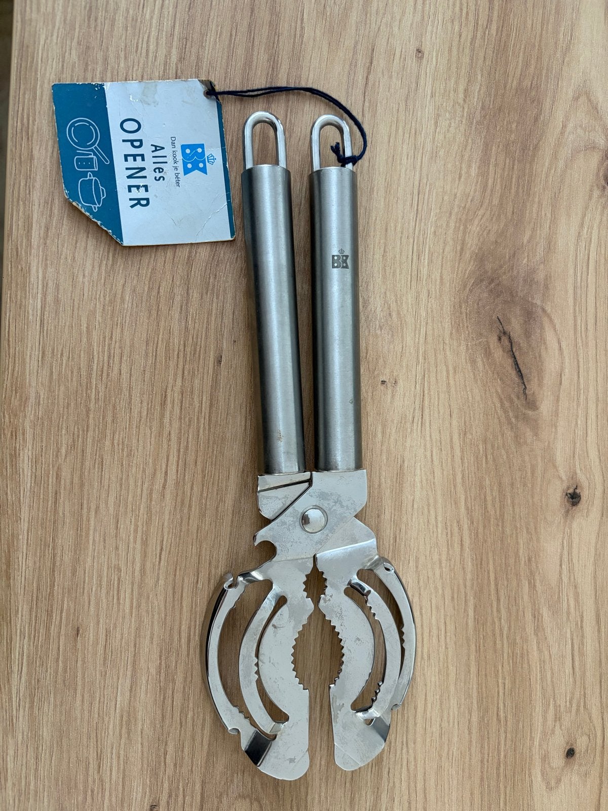 BK Alles Opener - Flessen- en potopener, Overige typen, Ophalen of Verzenden, Metaal, Overige merken