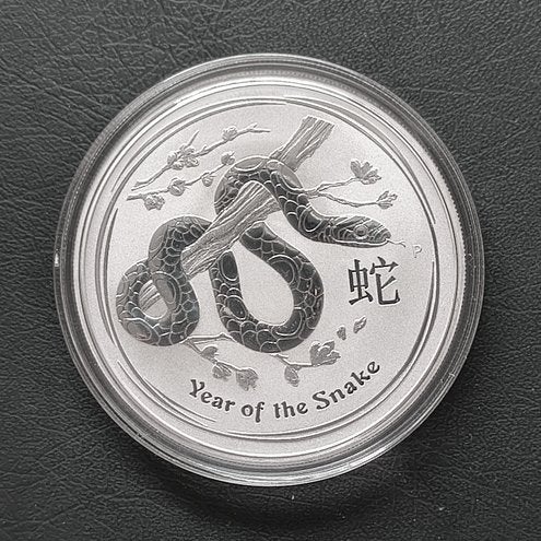 Australië 1 oz zilver Lunar 2 snake (2013), Verzenden, Zilver