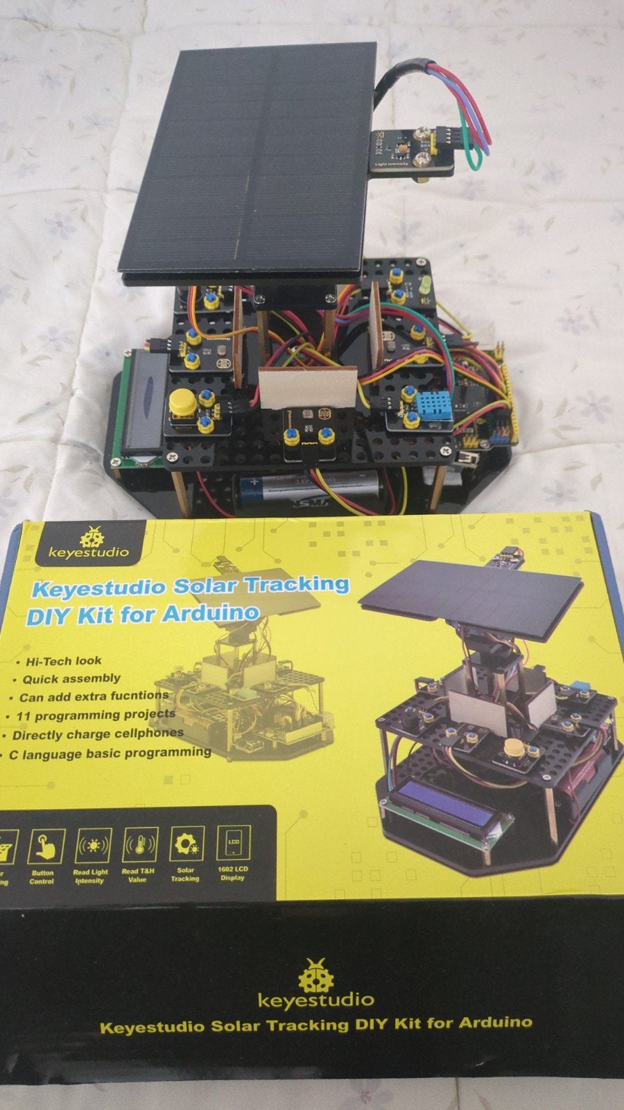 Keyestudio KS0530 solar tracking kit voor Arduino, Ophalen of Verzenden, Zo goed als nieuw