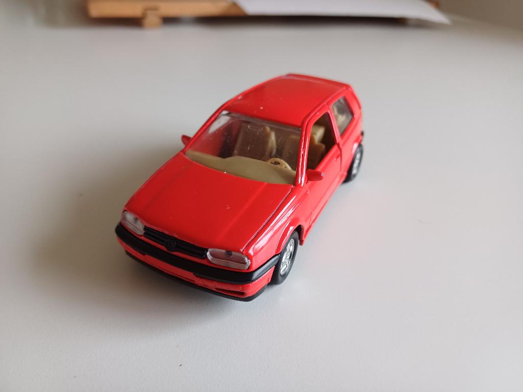 Vintage welly vw golf rood, Ophalen of Verzenden, Gebruikt, Auto