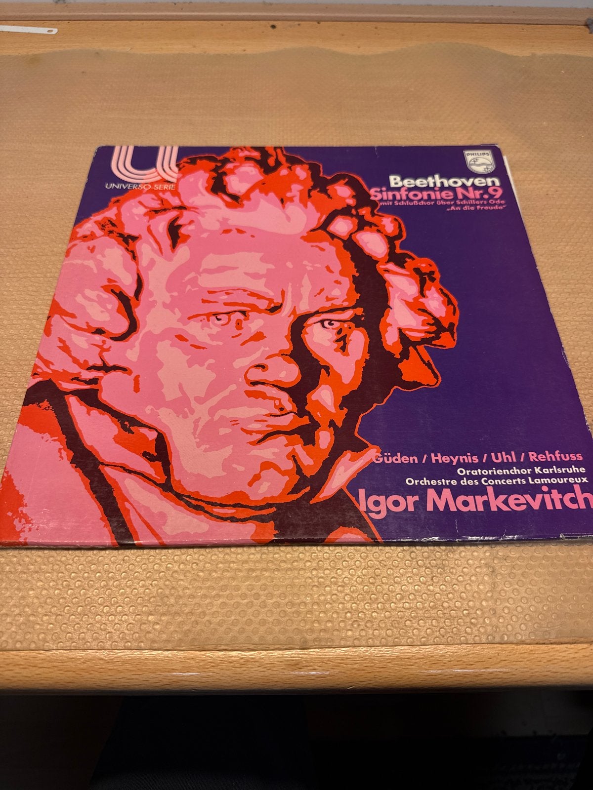 Beethoven Symfonie Nr. 9 - Igor Markevitch (Vinyl LP), Ophalen, Gebruikt, Symfonie, Classicisme