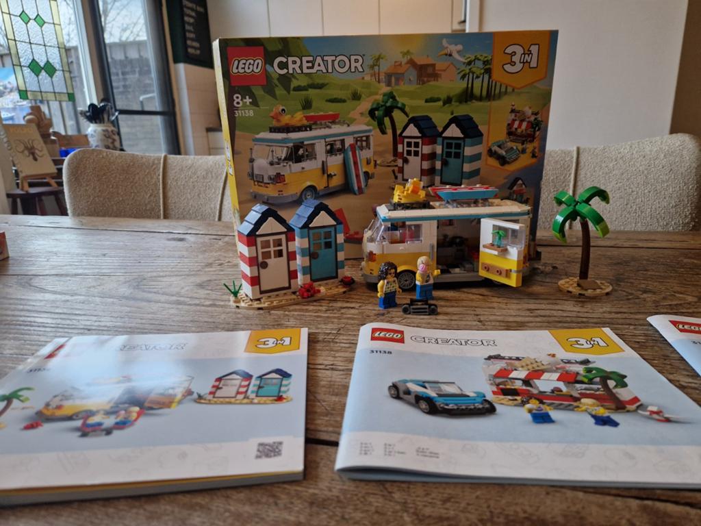 Lego 31138 strand camper 3 in 1, Ophalen of Verzenden, Zo goed als nieuw