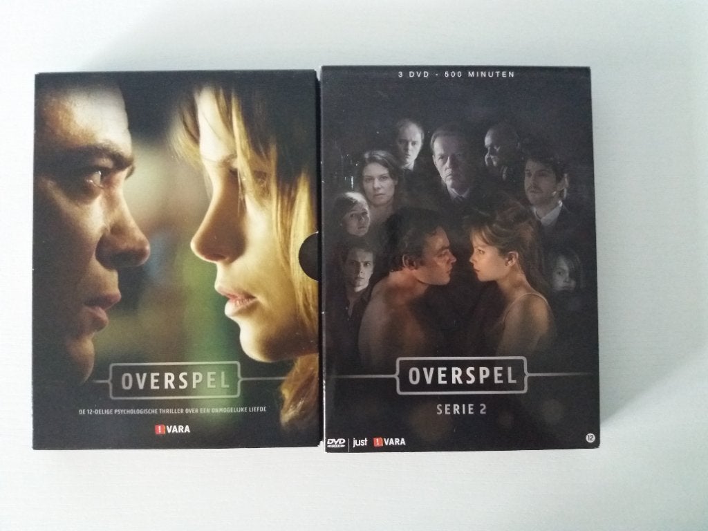 TE KOOP:DVD'S SERIE OVERSPEL, Gebruikt, Alle leeftijden, Inclusief doosje, Drama