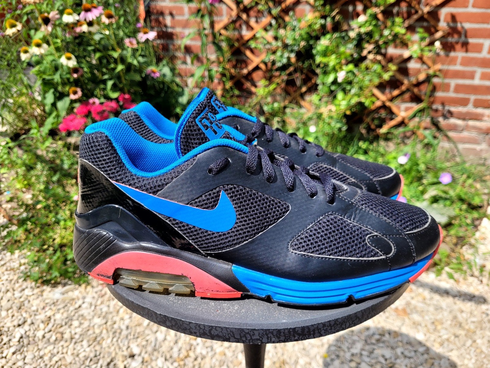 Nike Air Max 180 Lunar "Black Blue Spark Red" maat 42,5, ManolaSneakers@gmail.com, 5151AS, Overige kleuren, Nike