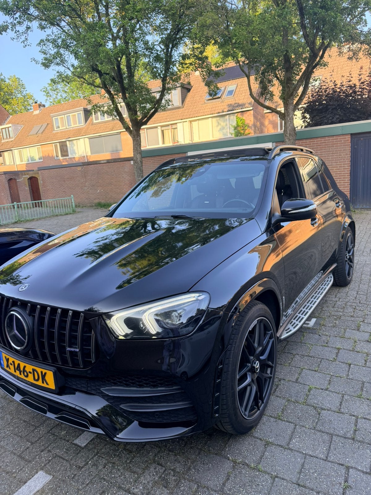 Mercedes-Benz GLE 300 d 4MATIC Premium Plus AMG Pano 7p, Auto's, Automaat, 4 cilinders, Zwart, 245 pk