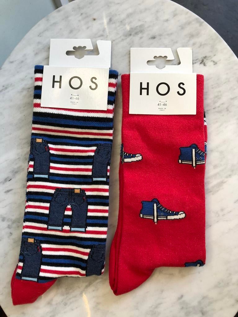 Nieuw 2 paar HOS sokken (Heroes on Socks) maat 41-46, Ophalen of Verzenden, Nieuw, Maat 43 t/m 46, Overige kleuren