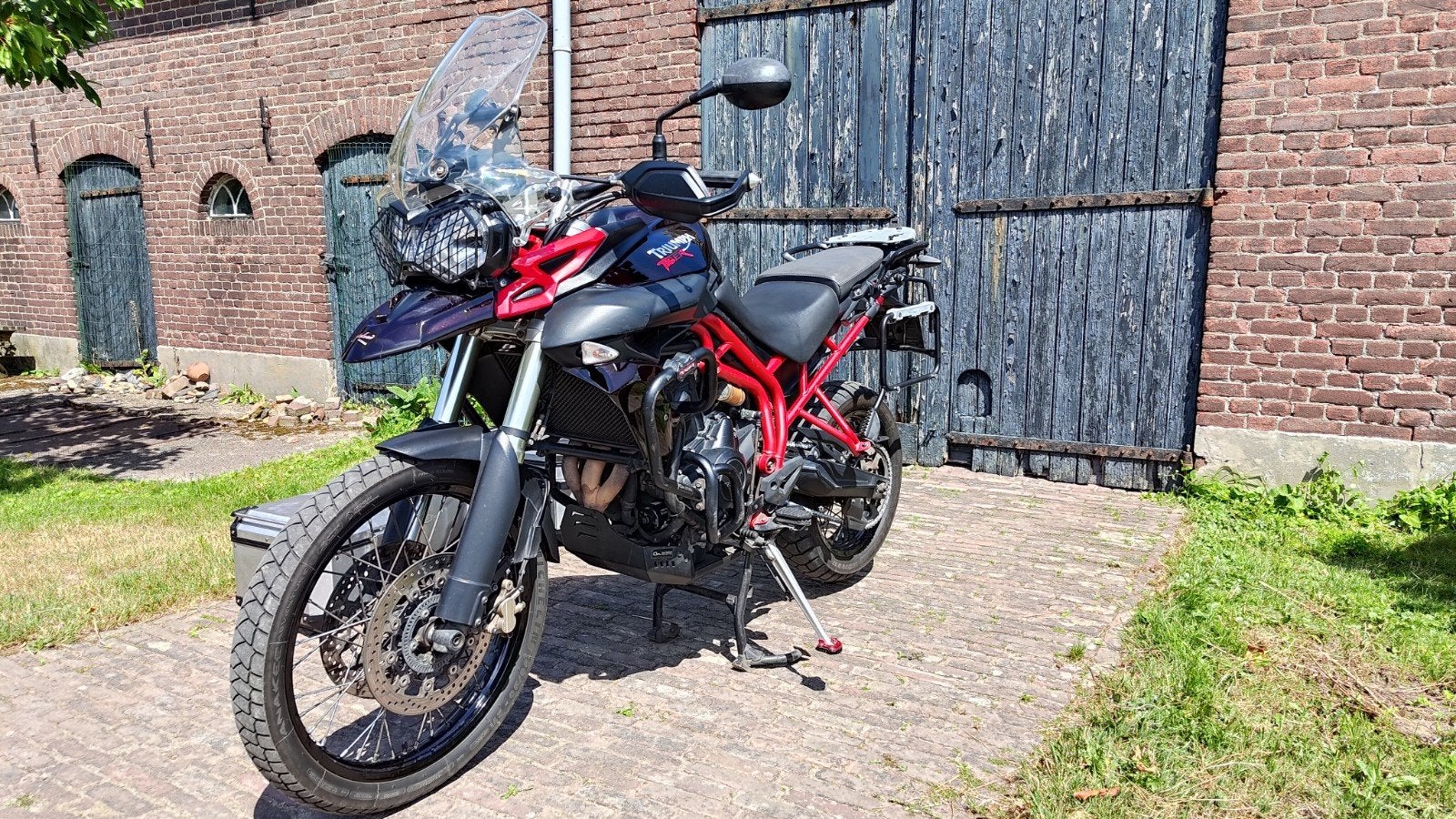 Triumph Tiger 800xc special edition 2014 35kw met kofferset, Gebruikt, 3 cilinders, Particulier, ABS