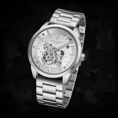 Alpha Heartbeat S106 Automatisch Horloge, Overige merken, Staal, Staal, Polshorloge