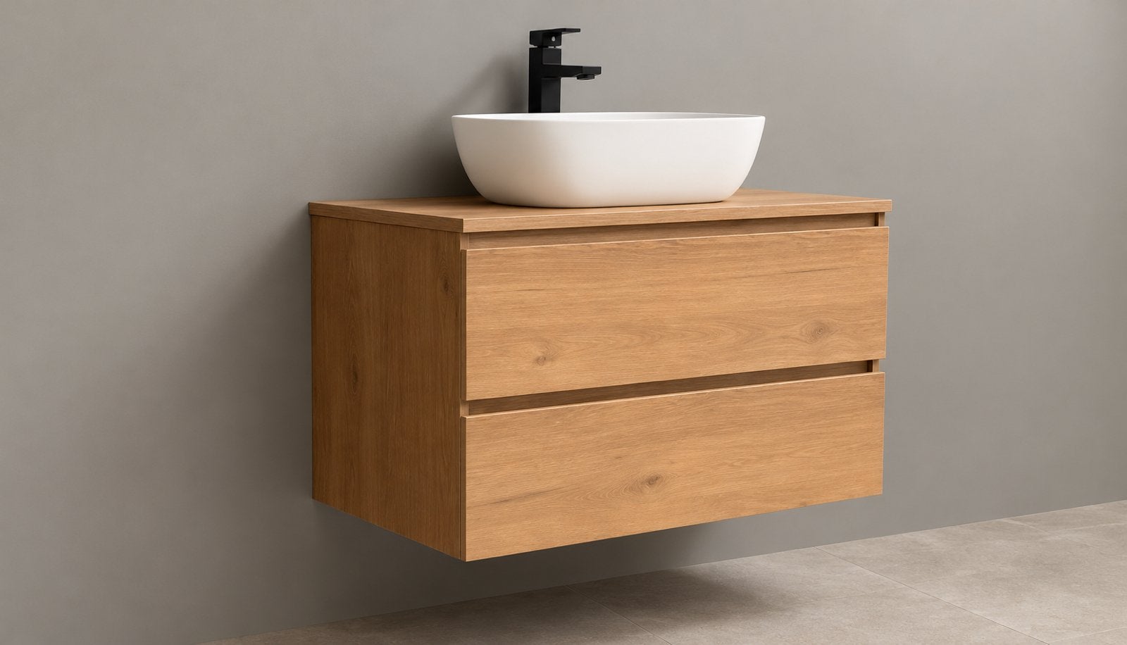 Badkamermeubel 60 cm met Wastafel – Zwart/Wit, Huis en Inrichting, Info@d-radiatoren.nl, Minder dan 100 cm, Wastafelkast, 25 tot 50 cm