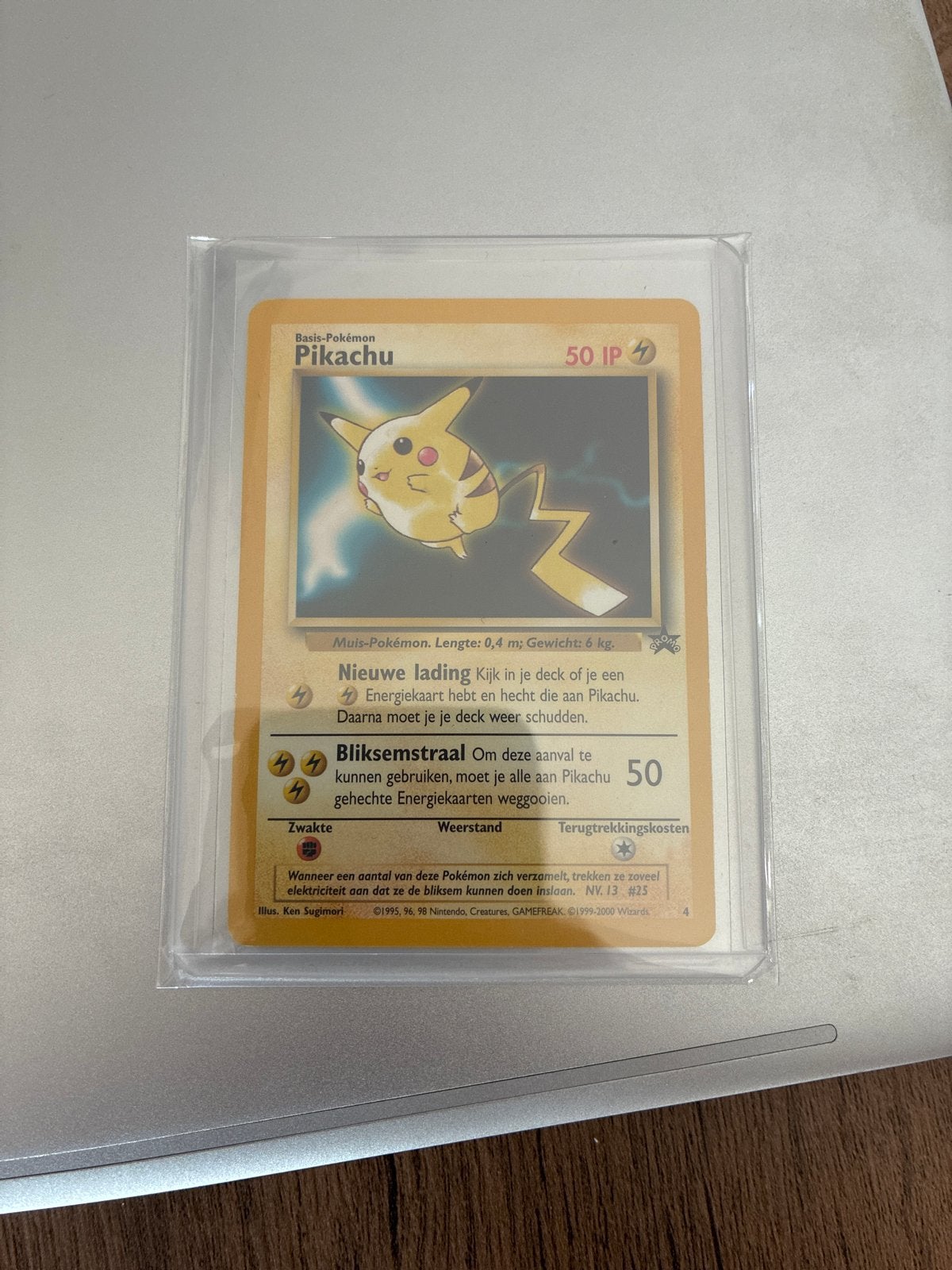Pikachu 4 WOTC Promo NL, Ophalen, Zo goed als nieuw, Losse kaart