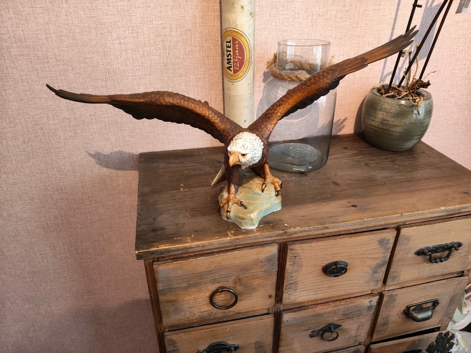 Goebel Weißkopfseeadler beeld - Vintage 1969, Ophalen of Verzenden, Gebruikt, Dier