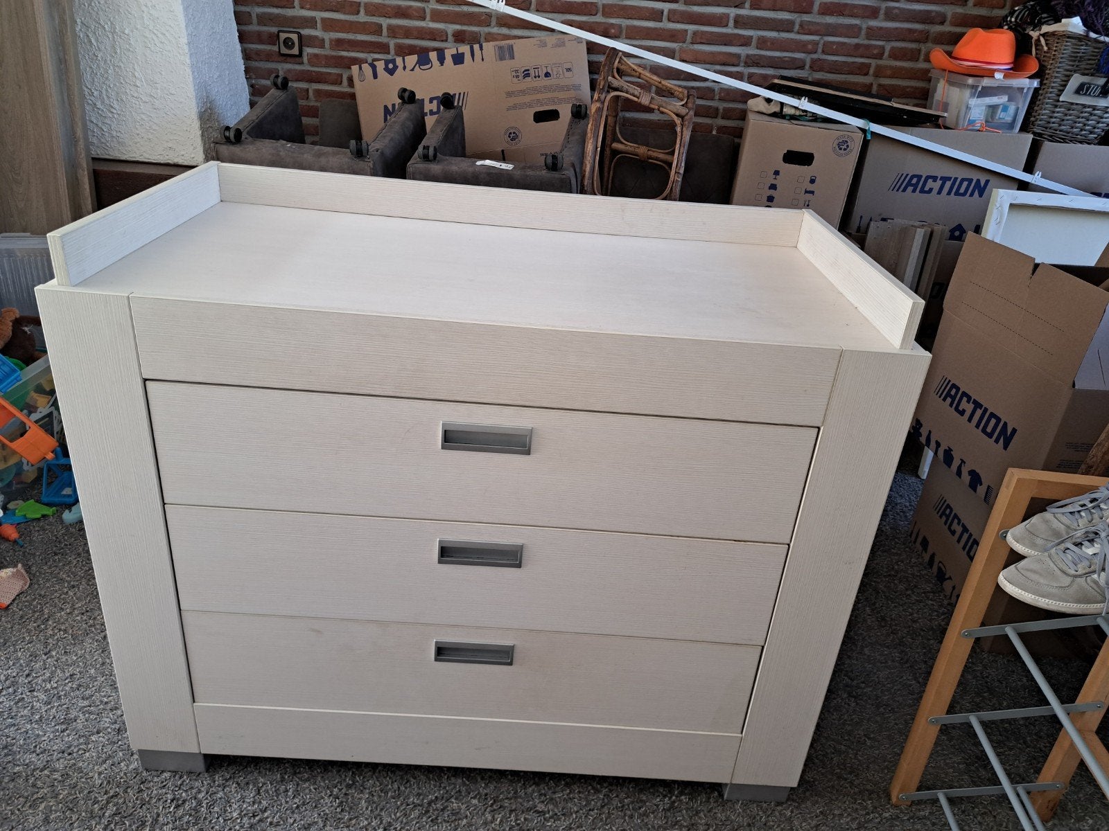 Commode met 3 lades en opstaande rand, Ophalen of Verzenden