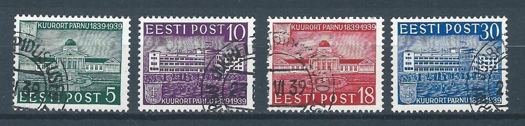 C678 - Baltische staten – Estland MiNr 148-151 (gestempeld), Ophalen of Verzenden, Overige landen, Gestempeld