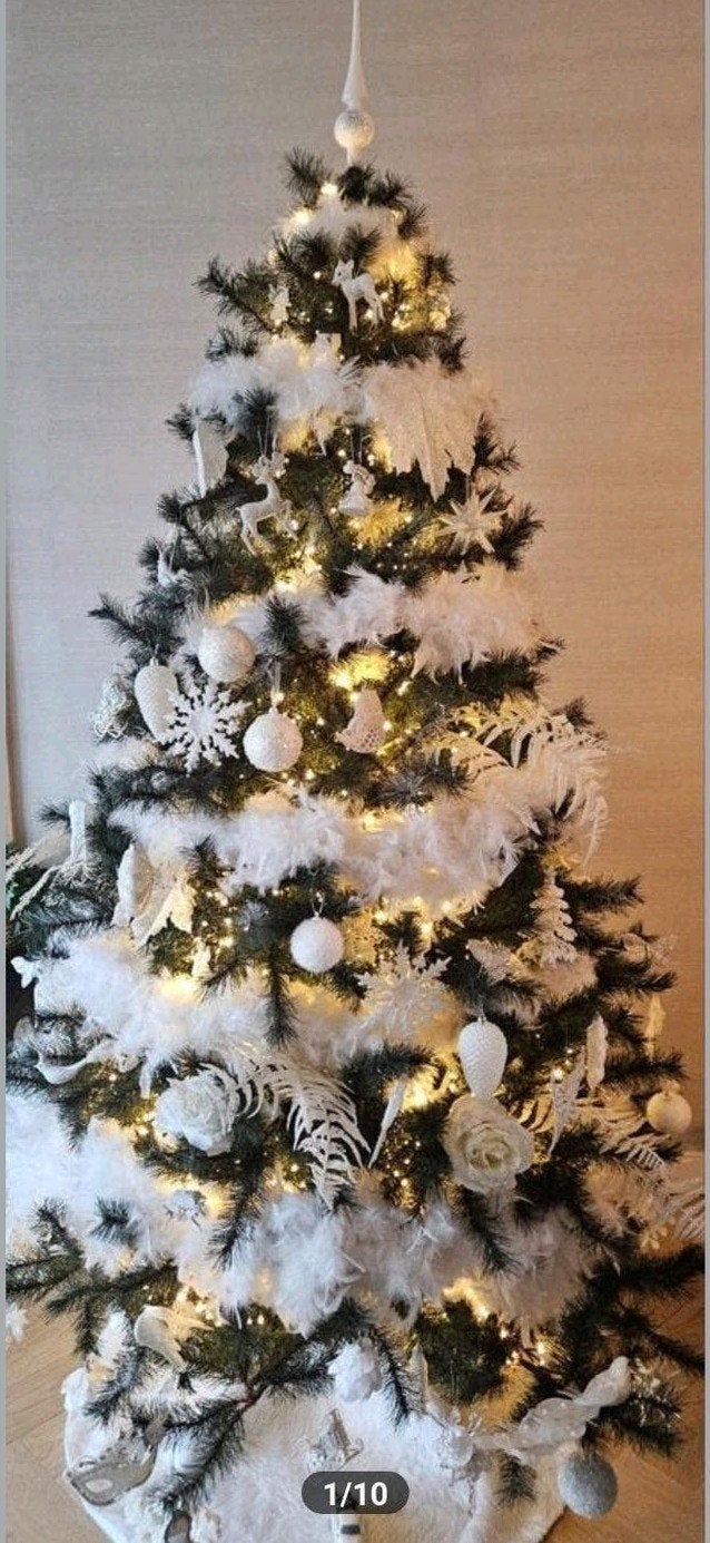 kerstboom accessoires wit, Ophalen, Zo goed als nieuw