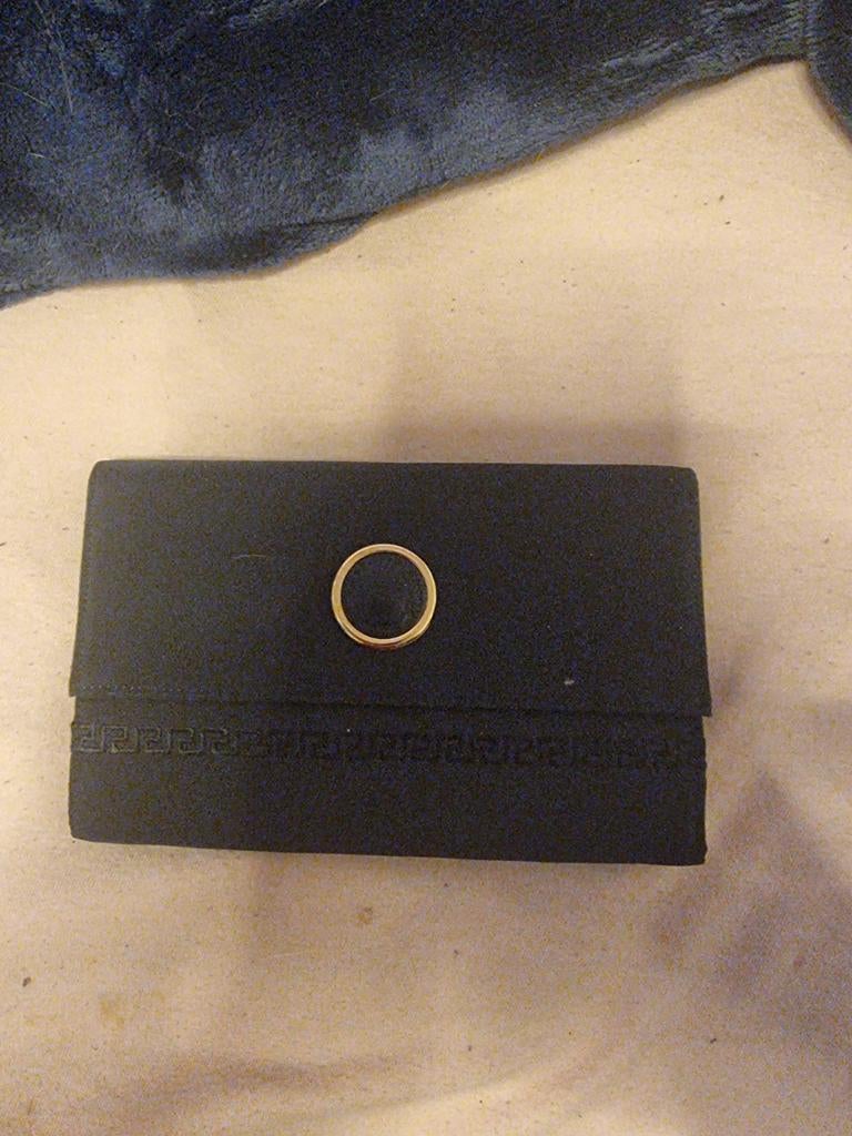 Gianni Versace Zwarte Portemonnee met Medusa-logo, Ophalen of Verzenden, Gebruikt, Zwart, Overige merken