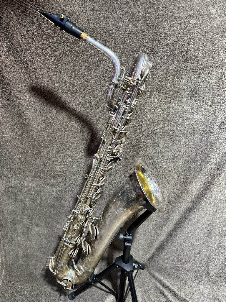 Bariton saxofoon, Muziek en Instrumenten, Ophalen of Verzenden, Gebruikt, Bariton, Met koffer