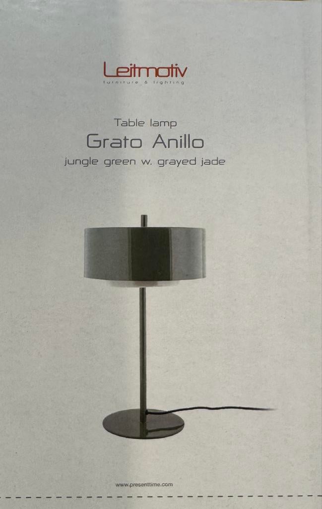 Leitmotiv Grato Anillo Tafellamp - Diverse Kleuren, 50cm, Huis en Inrichting, Lampen | Tafellampen, Nieuw, Metaal, Ophalen of Verzenden