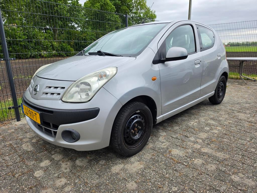 Nissan Pixo 1.0 50KW 5D 2011 Grijs, Auto diversen, Schadeauto's, Ophalen, 996 cc, Handgeschakeld, Zilver of Grijs