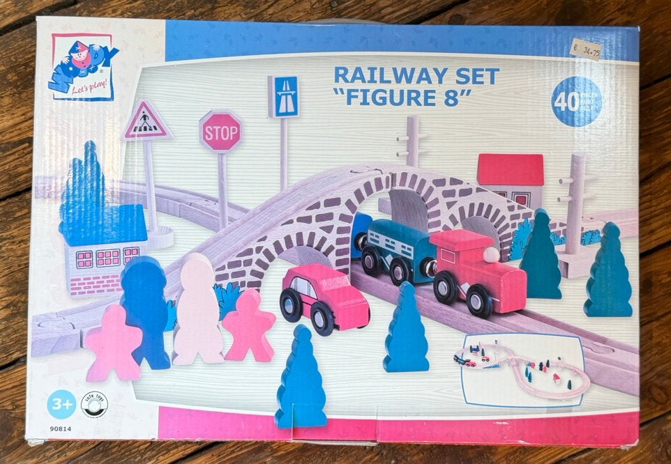 Houten trein spoor - set, Ophalen of Verzenden, Nieuw, Overige typen