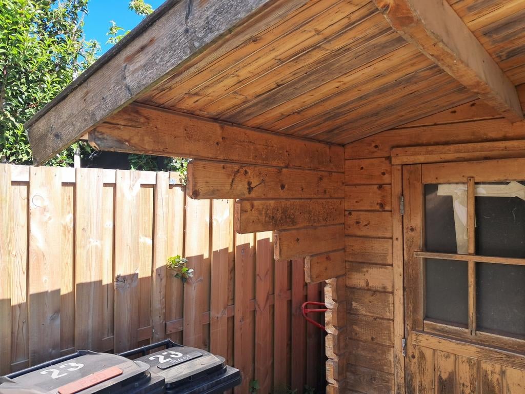Oude schuur 3x3 meter gratis, Tuin en Terras, Tuinhuizen, Ophalen, 250 tot 500 cm, Schuur, 1 raam