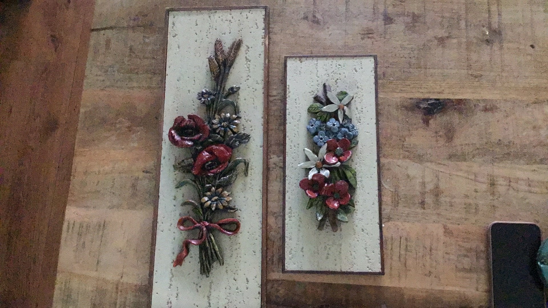 2 wand decoraties retro, Ophalen, Huis en Inrichting