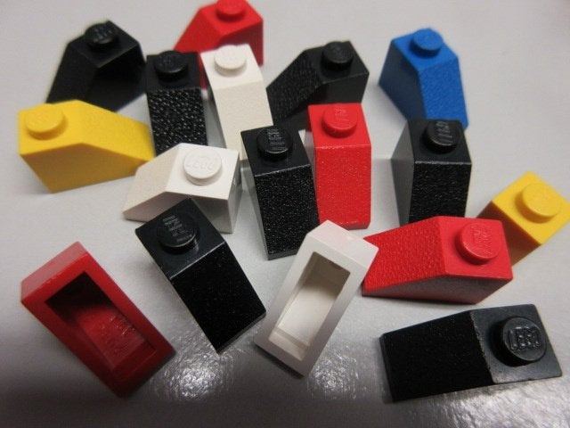 nr. 7667 Vintage schuine stenen 1x2 zonder stud, 3040a, Ophalen of Verzenden, Zo goed als nieuw, Complete set, Lego
